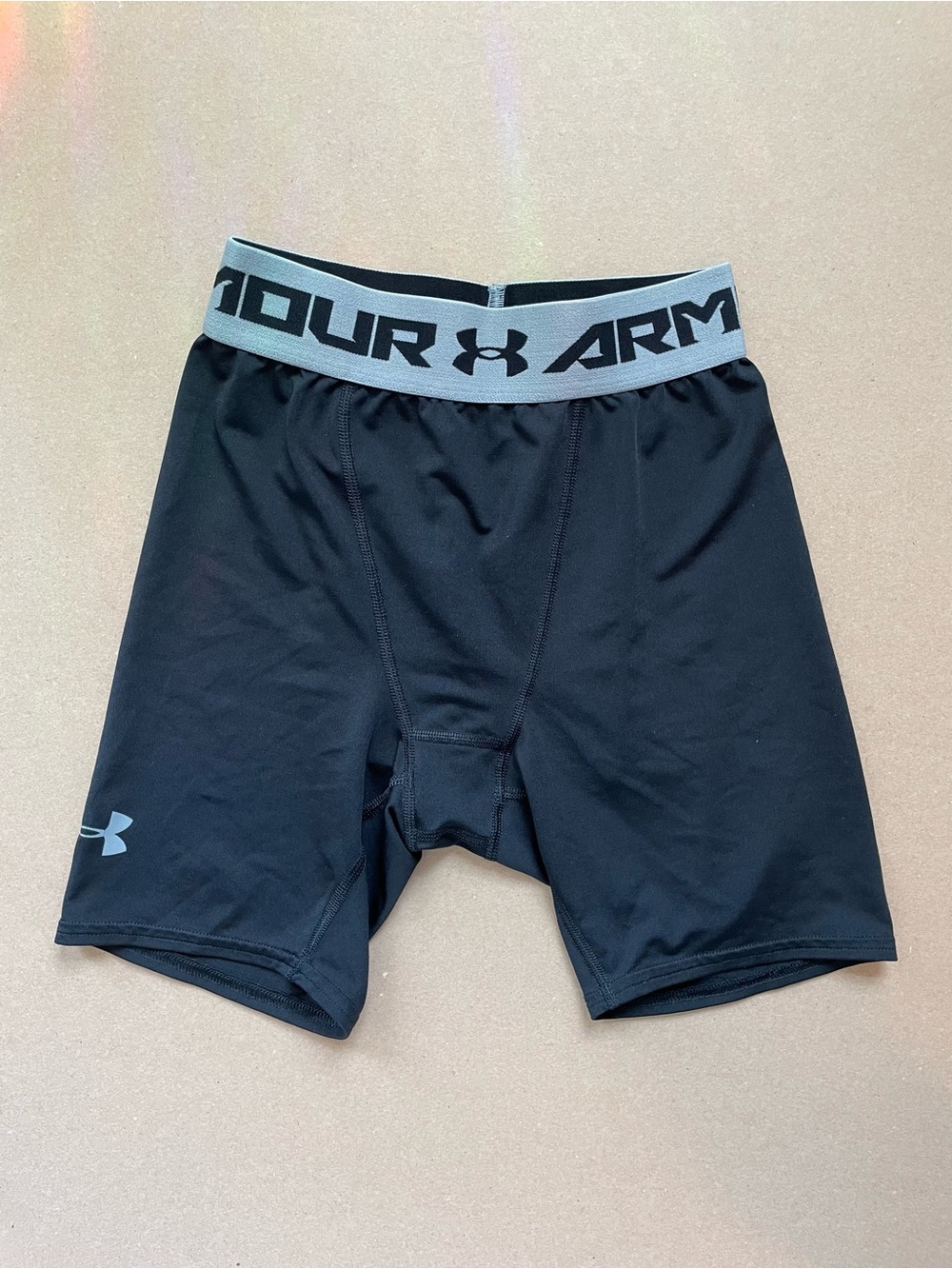 Under Armour Black Boxer Briefs with Gray Waistband